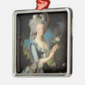 Marie Antoinette met Roos 1783 Metalen Ornament (Links)