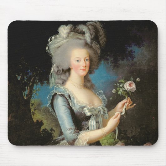 Marie Antoinette met Roos 1783 Muismat (Voorkant)