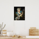Marie Antoinette met Roos 1783 Poster (Keuken)