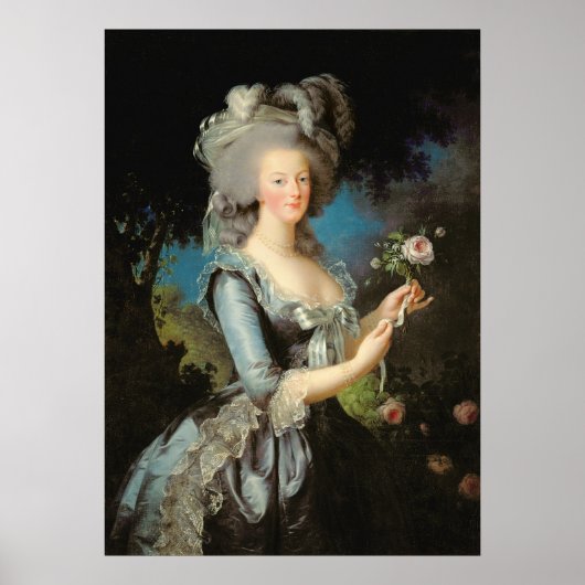 Marie Antoinette met Roos 1783 Poster (Voorkant)