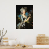 Marie Antoinette met Roos 1783 Poster (Keuken)
