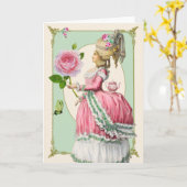 Marie Antoinette met Roos Kaart (Gele Bloem)
