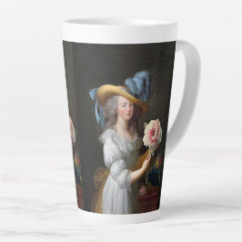 Marie Antoinette met roze anemoon bloem Latte Mok