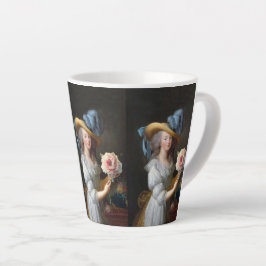 Marie Antoinette met roze anemoon bloem Latte Mok