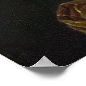 Marie Antoinette met roze anemoon bloem Poster (Hoek)