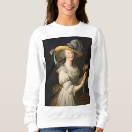 Marie Antoinette met roze sweatshirt