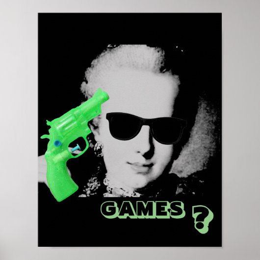 Marie-Antoinette met zonnebrillen Marie-Antoinette Poster (Voorkant)