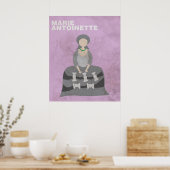 Marie Antoinette:Minimalistische historische figur Poster (Keuken)