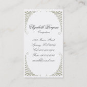 Marie Antoinette Mode ~ Visitekaartje (Achterkant)