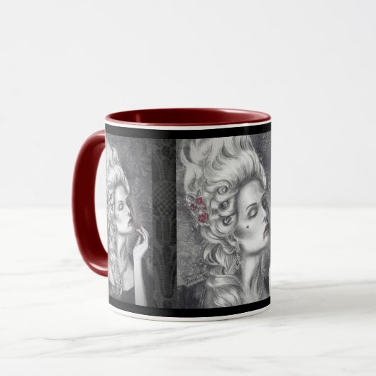 Marie Antoinette Mok Rococo Mok Gothische Mok (Voorkant links)