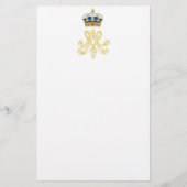 Marie Antoinette Monogram Briefpapier (Voorkant)