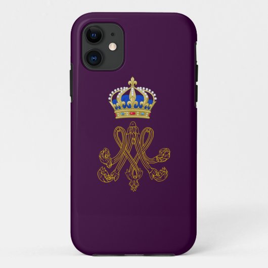 Marie Antoinette Monogram Case-Mate iPhone Case (Achterkant)