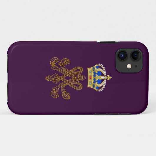 Marie Antoinette Monogram Case-Mate iPhone Case (Achterkant (horizontaal))
