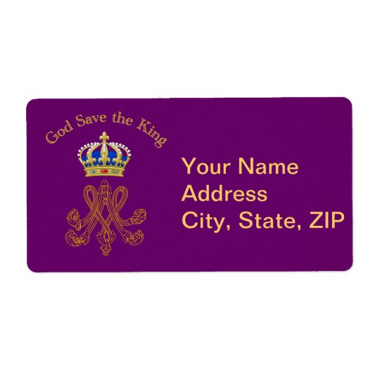 Marie Antoinette Monogram Etiket (Voorkant)