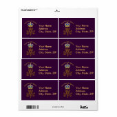 Marie Antoinette Monogram Etiket (Full Sheet)