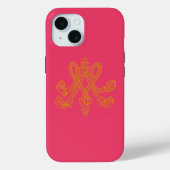 Marie Antoinette Monogram Hot Pink Case-Mate iPhone Case (Achterkant)