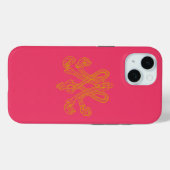 Marie Antoinette Monogram Hot Pink Case-Mate iPhone Case (Achterkant (horizontaal))