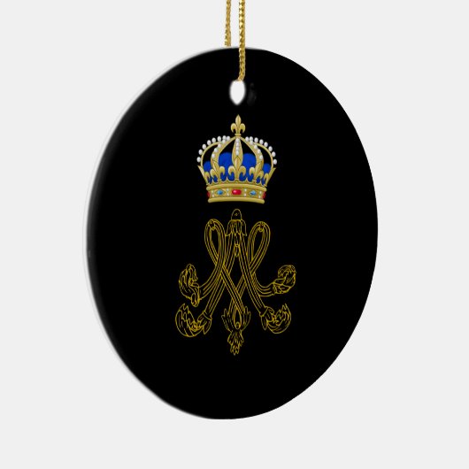 Marie Antoinette Monogram Keramisch Ornament (Rechts)