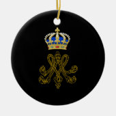 Marie Antoinette Monogram Keramisch Ornament (Voorkant)