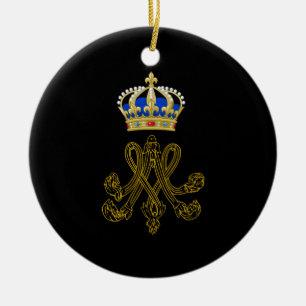 Marie Antoinette Monogram Keramisch Ornament