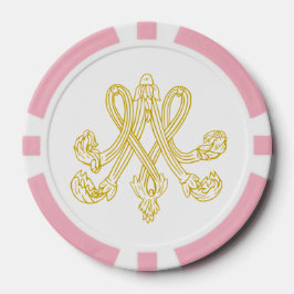 Marie Antoinette Monogram Poker Chips
