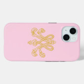 Marie Antoinette Monogram Roze Case-Mate iPhone Case (Achterkant (horizontaal))