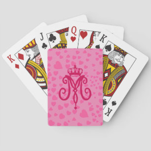 Marie Antoinette Monogram ~ Speekkaarten Pokerkaarten