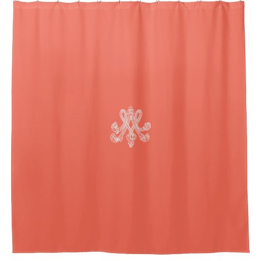 Marie Antoinette – Monogramm – Monogram initial Douchegordijn (Voorkant)