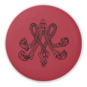 Marie Antoinette – Monogramm – Monogram initial Keramische Knop (Voorkant)