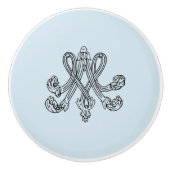 Marie Antoinette – Monogramm – Monogram initial Keramische Knop (Voorkant)