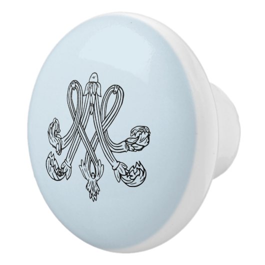 Marie Antoinette – Monogramm – Monogram initial Keramische Knop (Rechts)