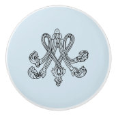 Marie Antoinette – Monogramm – Monogram initial Keramische Knop (Voorkant)