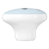 Marie Antoinette – Monogramm – Monogram initial Keramische Knop (Zijkant)