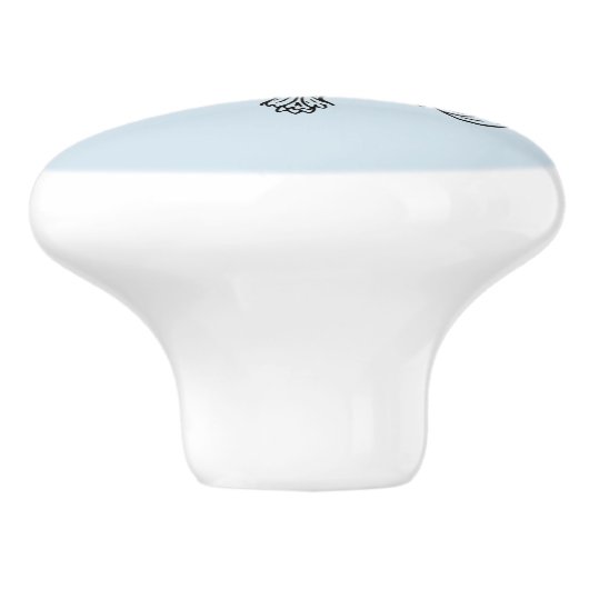 Marie Antoinette – Monogramm – Monogram initial Keramische Knop (Zijkant)