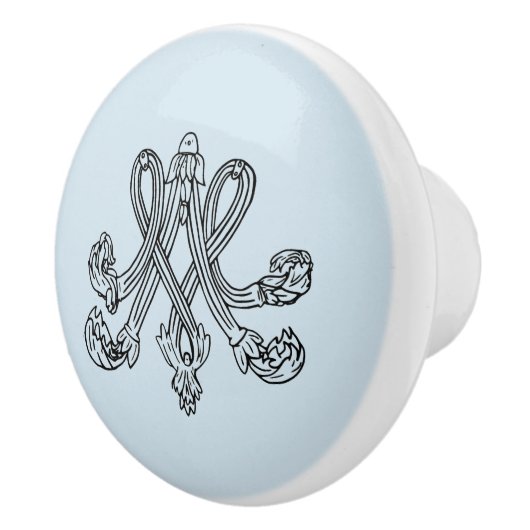 Marie Antoinette – Monogramm – Monogram initial Keramische Knop (Rechts)