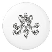 Marie Antoinette – Monogramm – Monogram initial Keramische Knop (Voorkant)