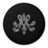Marie Antoinette – Monogramm – Monogram initials Keramische Knop (Voorkant)