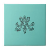 Marie Antoinette – Monogramm – Monogram initials Tegeltje (Voorkant)