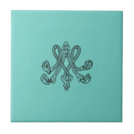 Marie Antoinette – Monogramm – Monogram initials Tegeltje