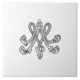 Marie Antoinette – Monogramm – Monogram initials Tegeltje