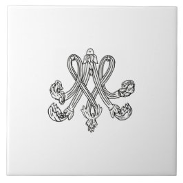 Marie Antoinette – Monogramm – Monogram initials Tegeltje