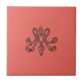 Marie Antoinette – Monogramm – Monogram initials Tegeltje