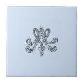 Marie Antoinette – Monogramm – Monogram initials Tegeltje (Voorkant)