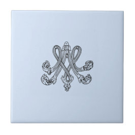 Marie Antoinette – Monogramm – Monogram initials Tegeltje