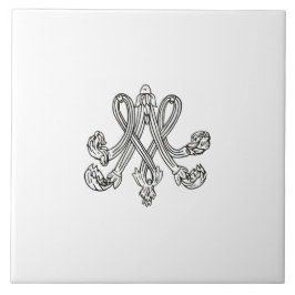 Marie Antoinette – Monogramm – Monogram initials Tegeltje