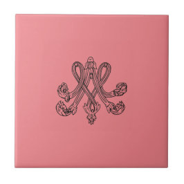 Marie Antoinette – Monogramm – Monogram initials Tegeltje