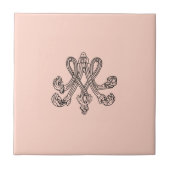 Marie Antoinette – Monogramm – Monogram initials Tegeltje (Voorkant)