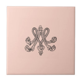 Marie Antoinette – Monogramm – Monogram initials Tegeltje
