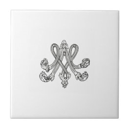 Marie Antoinette – Monogramm – Monogram initials Tegeltje