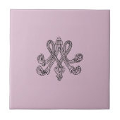Marie Antoinette – Monogramm – Monogram initials Tegeltje (Voorkant)